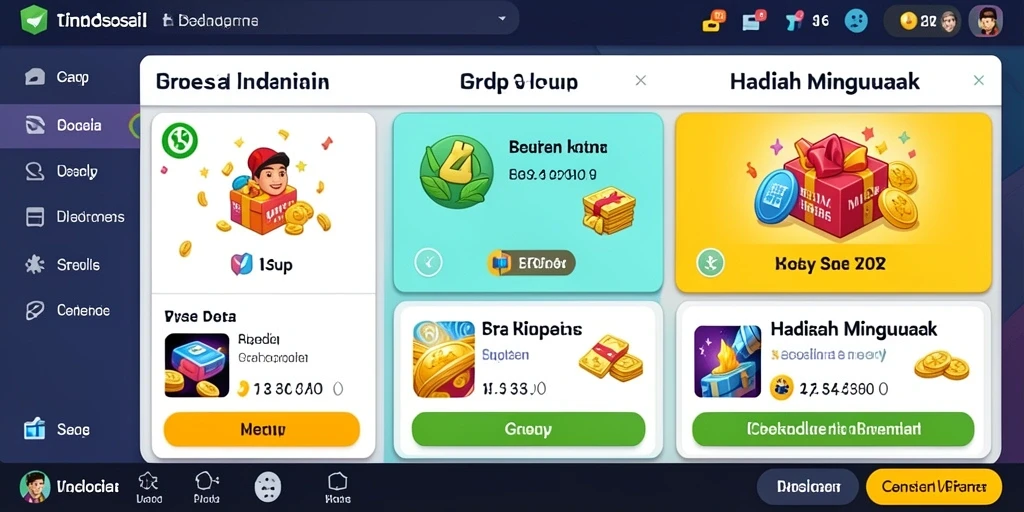 Tampilan antarmuka permainan yang menarik dan intuitif.