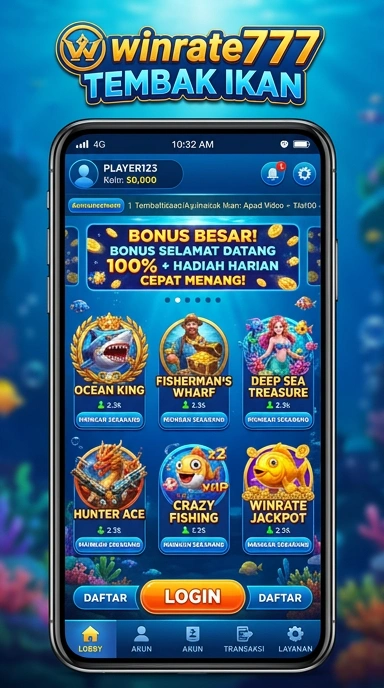 Galeri pratinjau visual winrate777 build APK resmi terbaru